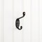 Elements 3-3/8" Brushed Oil Rubbed Bronze Small Transitional Double Prong Wall Mounted Hook YD40-337DBAC - alternate 1